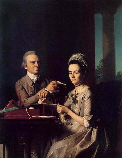 John Singleton Copley Mr. and Mrs. Thomas Miffin (Sarah Morris) (Thomas Mifflin) China oil painting art